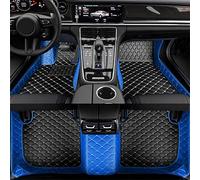 MOTOZA Tapis de Sol de Voiture en Cuir pour Toyota C-HR CHR SUV 2017-2022, sur Mesure Tous Temps 3D ImperméAble AntidéRapant Véhicules Tapis de Sol Accessoires Intérieures,F/Blue