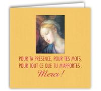 MOTS-012 Carte MERCI Remerciements pour tout ce que tu m'apportes Portrait Femme Avec Enveloppe Carré Format 15x15cm - Citation Illustrée Photo d Art Collection Mots en image édition française
