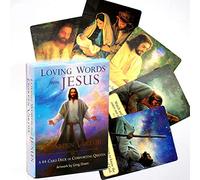 Mots aimants de Jésus Cartes Tarot Oracle Carte de la Carte Divination Fate Divertissement Table de Table Jeux de Pont de la Famille Vacances Family Party Cadeau Cartes à Jouer,Type 1,Tarot Card