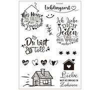 Mots Bénédiction Allemands Frotter Sur L'autocollant Bougie Autocollant Pour Bougie En Céramique Mug Verre En Bois Meubles