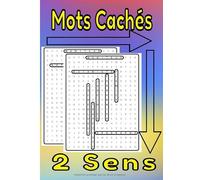 Mots cachés 2 sens: Pour Juniors et Adultes Mots Cachés / Jeu de Société, Mots Mêlés / Format Idéal avec Solutions