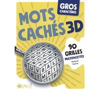 Gros caractères - Mots cachés 3D 90 grilles multifacettes - Richard Hamel - Bravo - broché - Livre-jeu