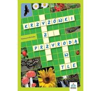 Mots croisés avec la nature en arrière-plan