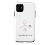 Mots croisés drôles pour Hommes Guy Boy Puzzle Coque pour iPhone 11