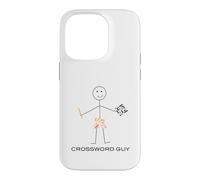 Mots croisés drôles pour Hommes Guy Boy Puzzle Coque pour iPhone 14 Pro