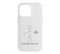 Mots croisés drôles pour Hommes Guy Boy Puzzle Coque pour iPhone 14 Pro Max