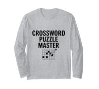 Mots croisés Maître Gamer Fun Mots Croisés Jeu de Mots Manche Longue