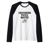Mots croisés Maître Gamer Fun Mots Croisés Jeu de Mots Manche Raglan