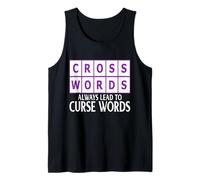 Mots croisés Mots croisés Mène à la malédiction Mots Puzzle Débardeur