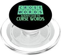 Mots croisés Mots croisés Mène à la malédiction Mots Puzzle PopSockets PopGrip pour MagSafe