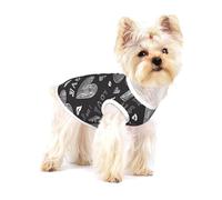 Mots d'amour en Forme de cœurs manuscrits,T-Shirt sans Manches en Coton pour Animaux de Compagnie, Gilet Respirant, Extensible et Doux,M