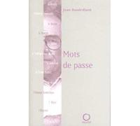 Mots de passe - Jean Baudrillard - Pauvert - broché - Essai