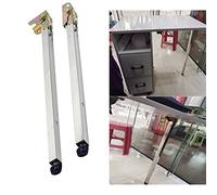 Mots de Support en métal en Acier Inoxydable Extensible Jambes de Table Pliable Meubles Pieds Hauteur réglable 33/35/37 Pouces de Protection des vis de Montage attachées (Taille: 39 Pouces / 99 cm)