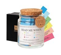 Mots du livre sacré Notes Flask | Chaîne de messages de dévotion chrétienne, boue de prière en verre inspirante avec citations encourageantes, bénédictions des Écritures et notes de