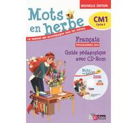 Mots en herbe Français CM1 2017 Livre du Maître avec CD-Rom Livre du maître avec 1 CD-Rom, Edition 2017 - Collectif - Bordas - Livre CD - Scolaire / Universitaire CD