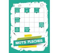 Mots Fléchés Facile Grosse Écriture: Cahier facile de mots fléchés | 80 exercices lisibles avec corrigés