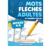 Mots Fléchés Force 4 : 50 Énigmes Extrêmes pour les Meilleurs Solveurs: 50 Grilles de Mots Fléchés en Gros Caractères avec Solutions Incluses - Carnet ... pour la Détente et les Moments de Plaisir