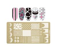 Mots Fleur Papillon Ongles Plaque Timbres Acier Inoxydable Modèle Accessoire Pour Salon Professionnel Maison Manucure Art Fleurs Papillon Tampon à Ongles