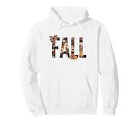 Mots imprimés Floraux et Citrouille d'automne Sweat à Capuche