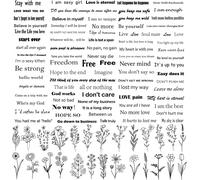 Mots Inspirants Tatouage, Citations Réalistes Tatouage Temporaire Bouquet De Fleurs Sauvages Tatouage Autocollant Pour Femme Fille Visage Corps Mains