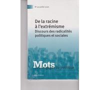 Mots. Les langages du politique, n° 123/2020