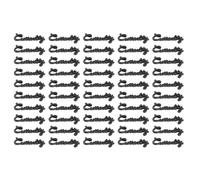 Mots Lien Breloque Ensemble 50 Pièces 30mm Vintage en Acier Inoxydable pour Bijoux Personnalisés Cadeaux et Artisanat