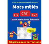 Mots mêlés CM1 60 grilles avec corrections: Dejoue tous les pièges du français