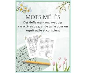 MOTS MÊLÉS: Des défis mentaux avec des caractères de grande taille pour un esprit agile et conscient