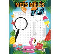 Mots Mêlés d'Été: Cahier d'activités en ANGLAIS pour adultes ou enfants à partir de 10 ans | 84 grilles avec correction pour apprendre le vocabulaire ... tout en s'amusant en vacances | Grand format.