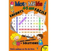 Mots Mêlés Enfants 4 - 5 ans facile: Vol 2 : 100 grilles 700 mots , GROS CARACTERES , grand format A4 . Solutions en fin de livre + Un cadeau pour vous
