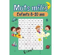 Mots mêlés Enfants 8-10 ans: puzzles en Gros caractère à résoudre - vocabulaire adapté pour les plus jeunes - Idée cadeau fête et noël