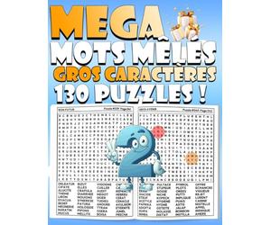 Mots Mêlés Géants en Français - Tome 2 : Nouvelles grilles XXL et 5 200 mots inédits: Jeu de lettres anti-stress • Gros caractères lisibles • Défi ... adultes, séniors et passionnés de puzzles