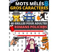 Mots mêlés gros caractères: 40 grilles pour adultes | Un écrivain par page | Mots mêlés adultes
