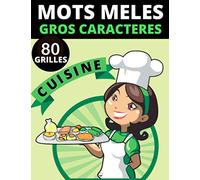 Mots mêlés gros caractères: 80 grilles de mots cachés avec solutions Grand format 21,6 x 27,9 cm pour faciliter la lecture