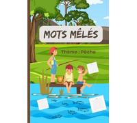 Mots mêlés: Livret de jeux de mots mêlés sur la pêche | Offrez ce carnet et profitez de moments de détente | Parfait pour stimuler la mémoire des Adultes et Seniors