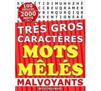 Mots Mêlés Malvoyants Très Gros Caractères: 100 Grilles grand format en pleine page pour Adultes et Séniors: 2000 mots cachés | 20 mots par grille ... personnes âgées avec DMLA et Problèmes de vue