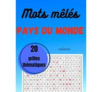 mots mêlés: pays du monde - adultes - avec solutions