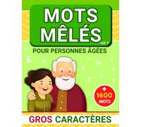 mots mêlés pour personnes âgées: 80 très grandes grilles avec gros caractères, idéal pour adultes malvoyants et seniors | 20 mots cachés dans les puzzles | cadeau pour papy et mamie