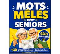 Mots Mêlés pour Seniors : Jeux faciles à lire pour stimuler la mémoire et se détendre