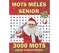 Mots Mêlés Sénior Gros Caracteres: 100 Grilles Grand Format Avec Solutions | Livre de jeux de 3000 Mots à Trouver - 1 Grille par page | Idée Cadeau Noël pour Grand-Père, Grand-Mère, Femme, Homme