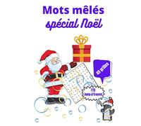 Mots mêlés spécial Noël: Cahier de jeux de mots cachés pour adultes à trouver - 49 grilles - 725 mots à rechercher - grilles avec solutions - thème Noël - Format A4