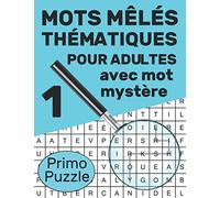 Mots mêlés thématiques pour adultes avec mot mystère 1