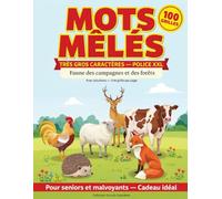 Mots Mêlés Très Gros Caractères Jardin et Nature : 100 Grilles avec Solutions - Pour Seniors et Malvoyants - Police XXL (Livre de Jeux pour Adultes): ... Cadeau idéal pour les passionnés de jardinage