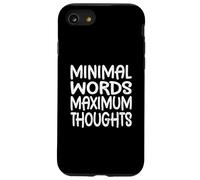 Mots minimaux, pensées maximales, Planification, pensée, ingénierie Coque pour iPhone SE (2020) / 7/8