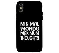 Mots minimaux, pensées maximales, Planification, pensée, ingénierie Coque pour iPhone X/XS