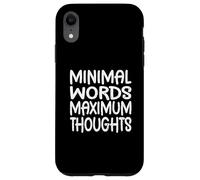 Mots minimaux, pensées maximales, Planification, pensée, ingénierie Coque pour iPhone XR