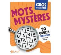 Mots Mystères - Gros caractères 90 grilles thématiques - Stéphane Lepage - Bravo - broché - Livre-jeu