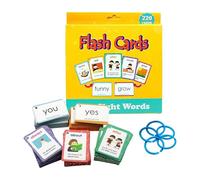 Mots reconnaissables à la vue, mots reconnaissables à la vue pour la maternelle - Cartes éducatives avec mots à haute fréquence - Lecture de cartes flash, jeux de vocabulaire
