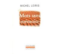 Mots sans mémoire