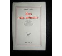 Mots sans mémoire. Simulacre, le point cardinal, glossaire...